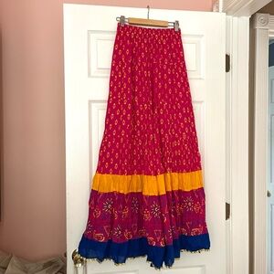 100% Cotton Full Maxi Skirt Made in India S